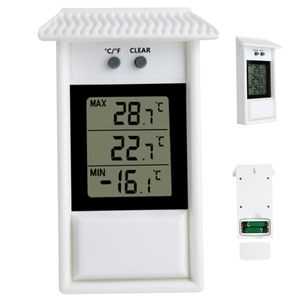 Wall Mounted Digital Refrigerator <strong>Thermometer</strong> <strong>with</strong> Hole Hook <strong>Memory</strong> <strong>Function</strong> Weatherproof Greenhouse <strong>Thermometer</strong> - Product Image 3