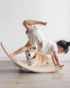 Ahşap dengeleme kurulu WoodCore denge kurulu doğal denge kurulu prim denge eğitmen VIET FARGIMEX gelen Fitness ve eğlenceli için