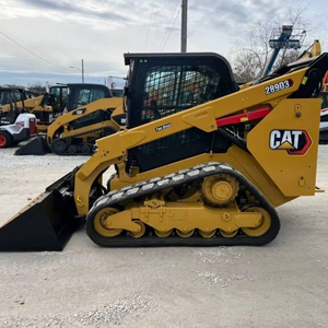 CAT 287C2トラックミニスキッドステアローダーディーゼルエンジン付きCE承認高効率ミニスキッドステアローダーとアタッチメント