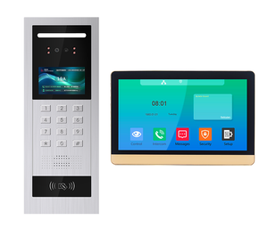Sistema de videoportero Timbre de 7 pulgadas con cámara y monitor Timbre de video Intercomunicador bidireccional RFID Desbloqueo Puerta de casa