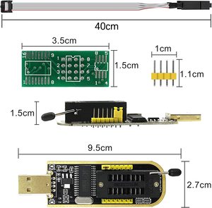 EEPROM-programador Ch341, dispositivo con Clip Bios, Usb, C341A + Soic8 Clip + 1. Kit de adaptador de memoria - Product Image 2
