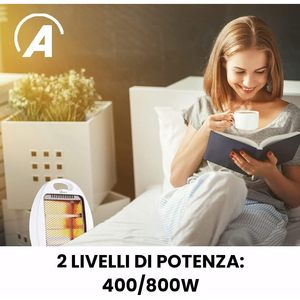 Kompakt 800W xo so Mini Ardes kuvars ısıtıcı 2 güç seviyeleri uygun katlanır elektrikli ısıtıcı - Product Image 3