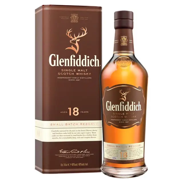 High Quality Cheap Wholesale Price Glenfiddich Scotch Whisky 12 15, 18 years old