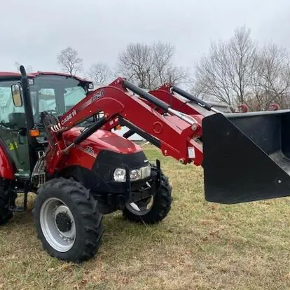 Tractor agrícola de dos ruedas, caja de tractor usado de 125A IH 4x4wd RC, equipo agrícola EPA