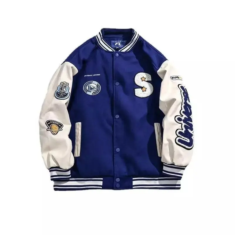 Fabricant personnalisé hiver hommes manches en cuir pour vestes de baseball vintage chenille patch broderie Letterman Varsity Jacket N