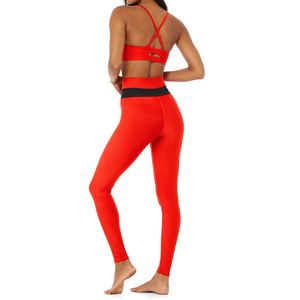 Artı boyutu kadın özelleştirilmiş Yoga setleri hızlı kuru Spandex kumaş spor Fitness dişli popo kaldırma özelliği sürdürülebilir katı Yoga - Product Image 3