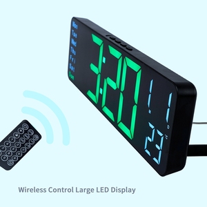 Vendita diretta della fabbrica orologio a Led montato a parete grande Display a Led orologio digitale ricaricabile - Product Image 1