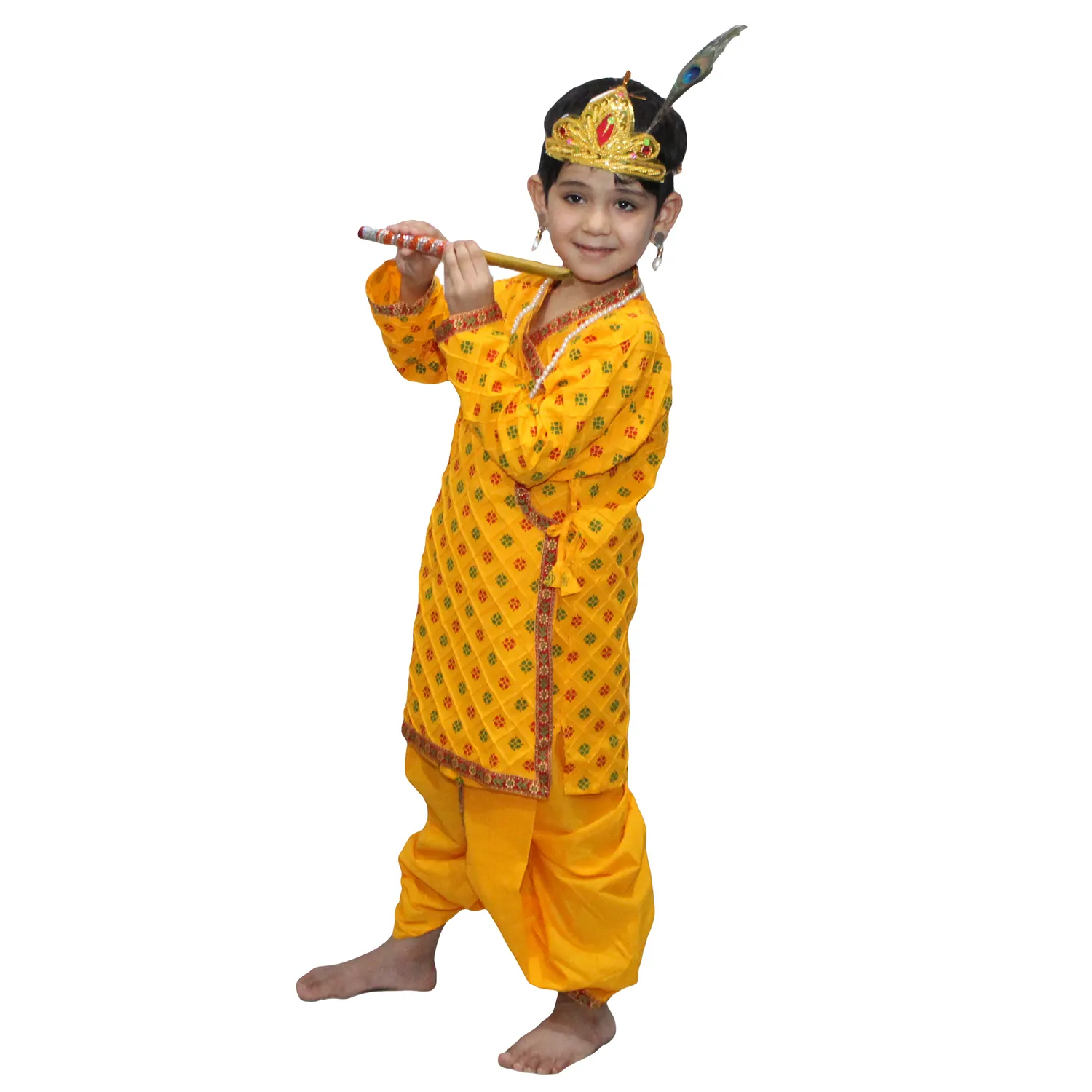 Costume Krishna pour Janmashtmi Krishan Leela personnage religieux hindou mythologique par Kaku robes de fantaisie