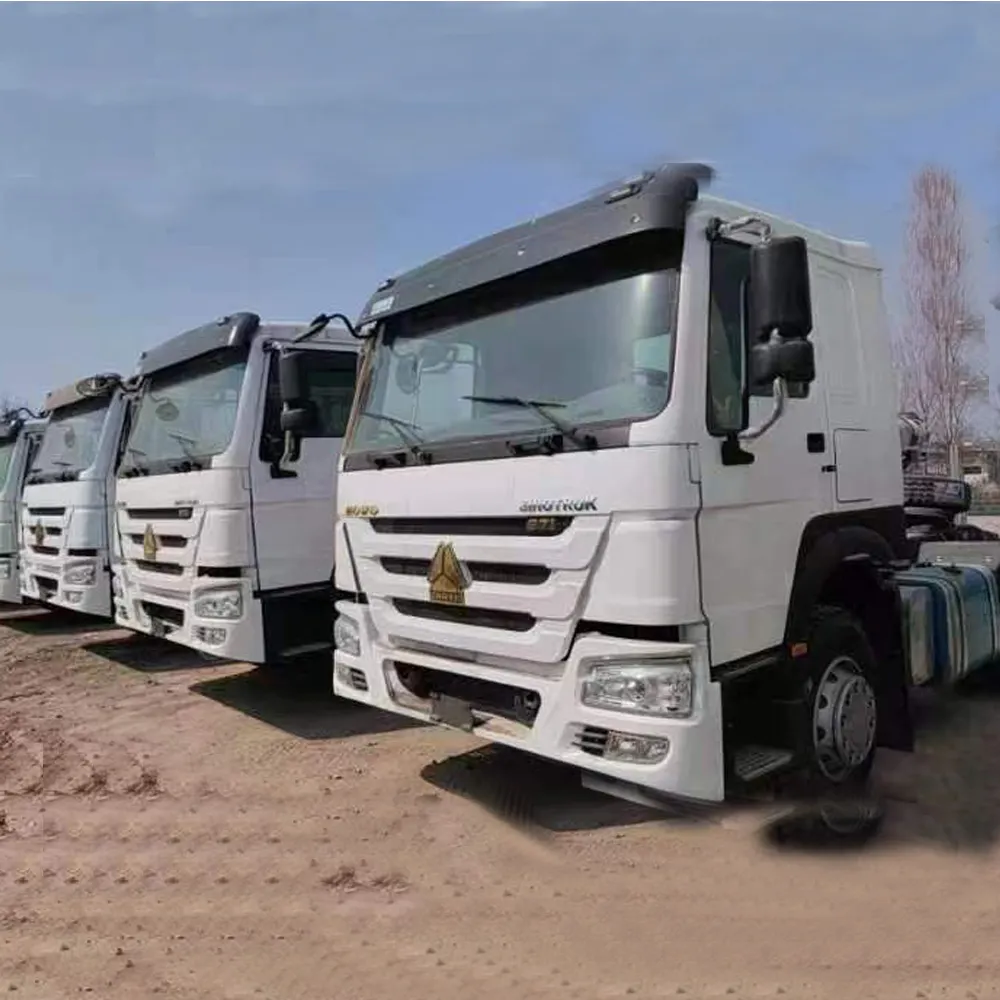 New Sinotruk Diesel Cheap Price Sino Chinese 6x4 371HP 420HP Used Howo Truck Units Tractor Head Tractor Truck