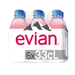 น้ำแร่จากธรรมชาติ Evian ส่งตรงจากแหล่งสปริงบรรจุในขวดแก้วน้ำดื่มบรรจุขวด Evian - Product Image 3