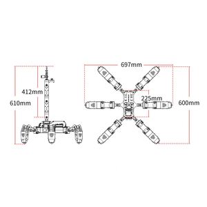 SpiderPi Pro Hexapod Robot Smart Robot with AI Robotic Arm Powered by Board for <strong>Raspberry</strong> <strong>Pi</strong> 4B 4GB - Product Image 4