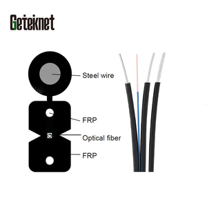 GETEKnet Fiber Optical <strong>Cable</strong> internet LSZH FTTH <strong>network</strong> drop wire 1 2 4 6 8 core single mode <strong>type</strong> G.657a fiber optic drop <strong>cable</strong> - Product Image 4