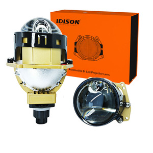 IDISON Z8W yeni tasarım 3 inç 4 ışık kaynağı tek doğrudan lazer araba far 56w 75w 5000lm yüksek düşük işın Bi LED projektör Lens - Product Image 1