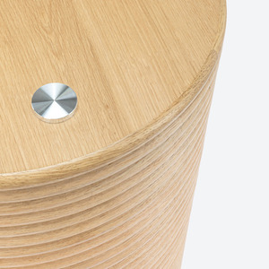 Esszimmers tuhl aus massivem Teakholz mit Gewinde design und ausgestattet mit einer Glasplatte für drinnen und draußen - Product Image 3