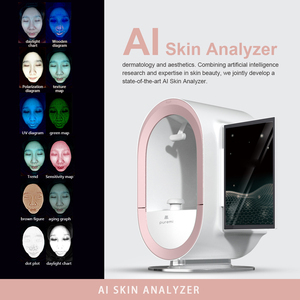 Newest 3D AI Face Skin Diagnostics Analyzer Artificial Intelligence Customizable Recommend Skin Analysis <strong>Device</strong>