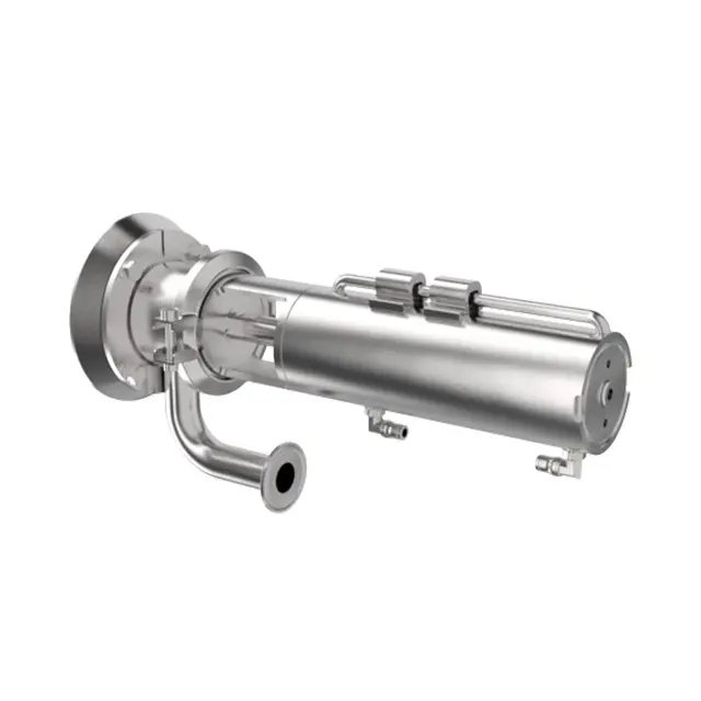 Válvula de lavado de descarga higiénica de acero inoxidable 3A tipo LPAA 3-A DN25 accionada neumáticamente automática