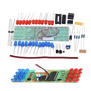 NE555 + CD4017 DIY kiti kırmızı mavi çift renk yanıp sönen ışıklar kurulu elektronik modülleri ve kitleri - Product Image 1