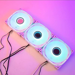 Venta caliente computadora RGB ventilador color blanco Efecto de luz Computadora de escritorio Ventilador de PC