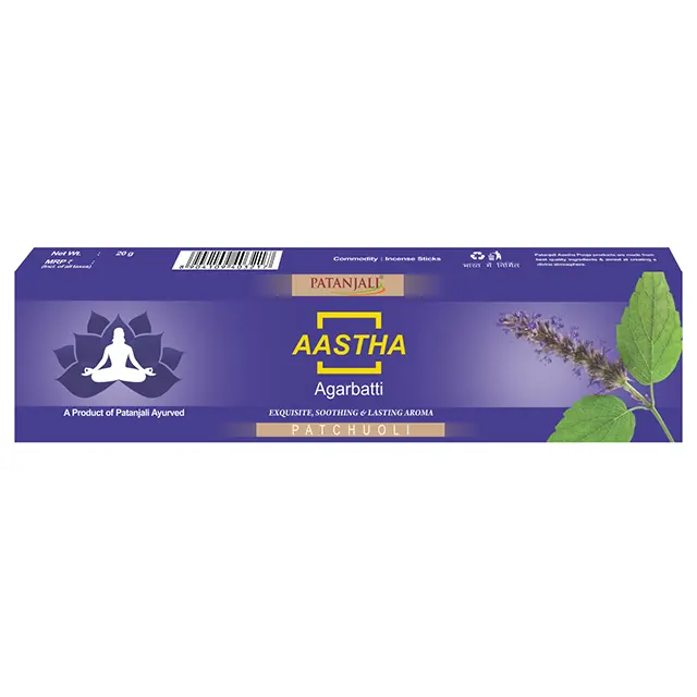 Patanjali Aastha Agarbatti Patchouli - 20 Gm