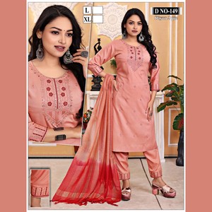 En çok satan yeni hint ve pakistan şık ağır nakış uzun 3 parça <span class=keywords><strong>KURTI</strong></span> kadınlar için <span class=keywords><strong>SET</strong></span> elbise 2024 - Product Image 5