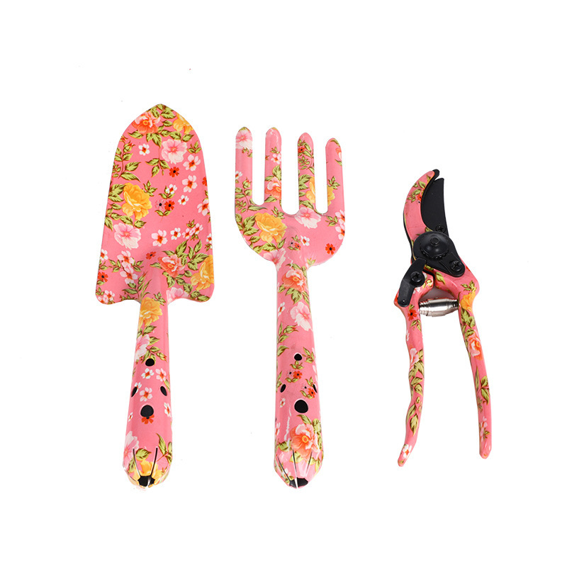 3-piece pink floral set