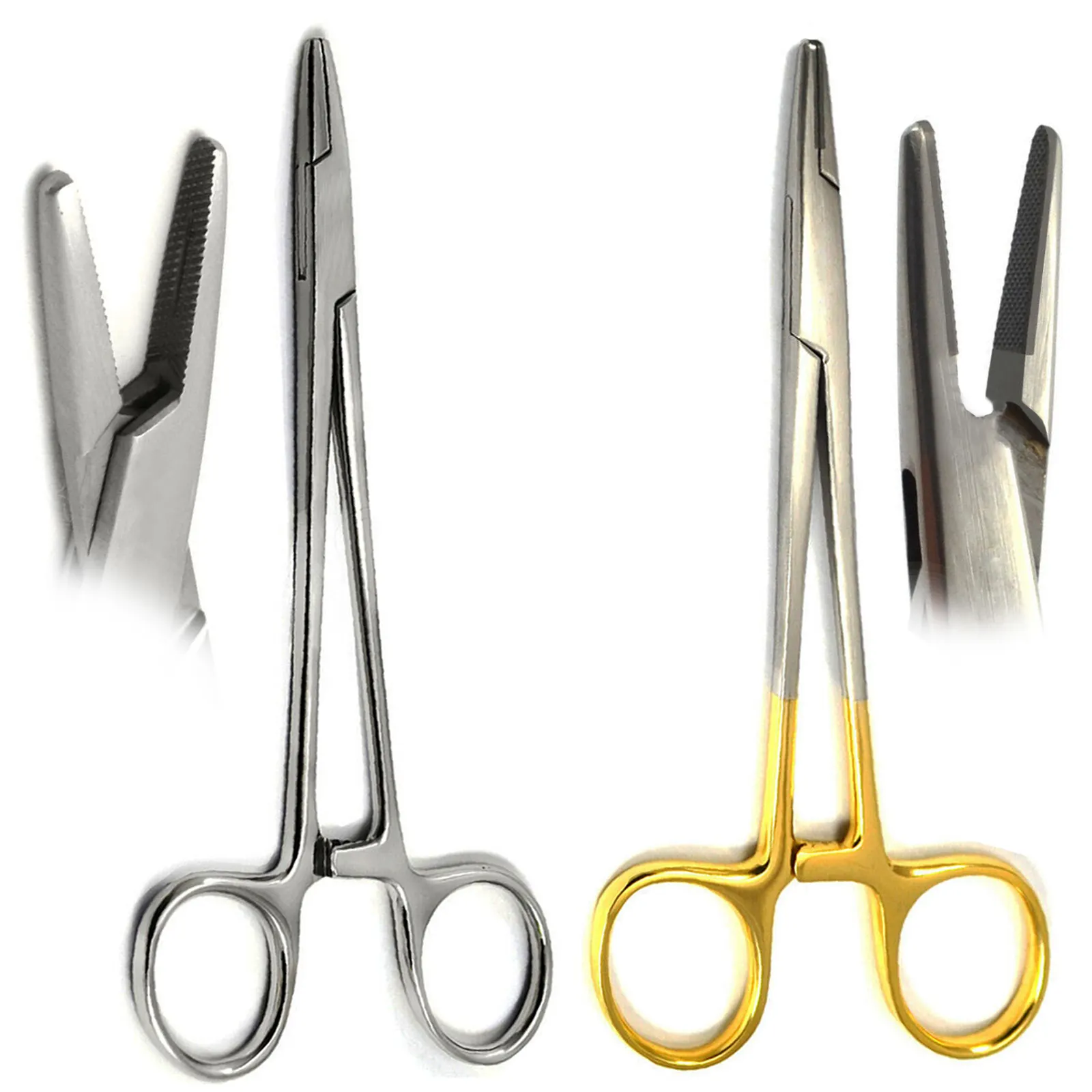 Braçadeira para artérias de pinças Mayo Hegar, instrumento veterinário para piercing cirúrgico corporal, pinça para agulhas, alicate de costura e travamento