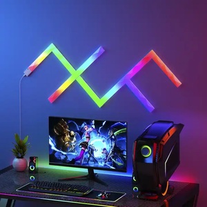 Müzik Sync akıllı RGBIC LED duvar ışık DIY App bölümlenmiş kontrol renk değiştiren duvar ışık ev dekorasyon için - Product Image 2