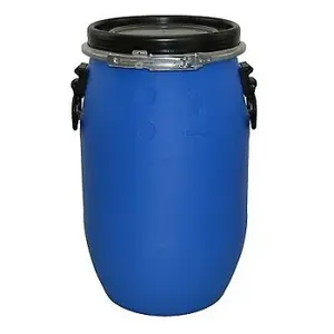 包装ドラム200L <span class=keywords><strong>HDPE</strong></span>ブループラスチック容器ダブルリング