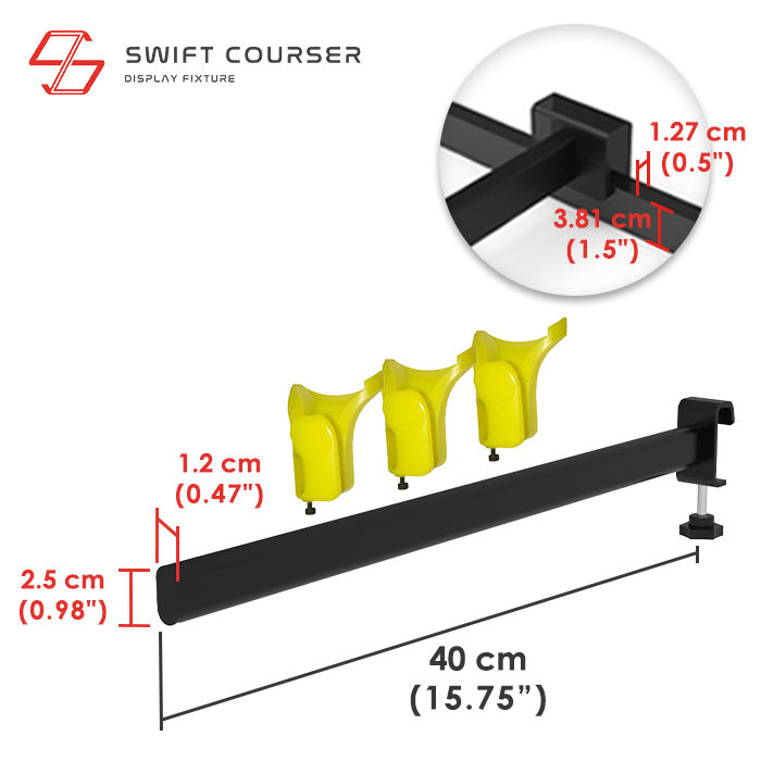 Black Bracket & Yellow Holder