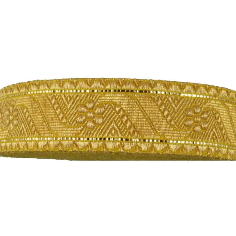 OEM Gold Shamrock Lace Mylar personalizzato fatto a mano Gold theater spalline treccia taglio tessile Craft Tressee Galloon Curl Lace