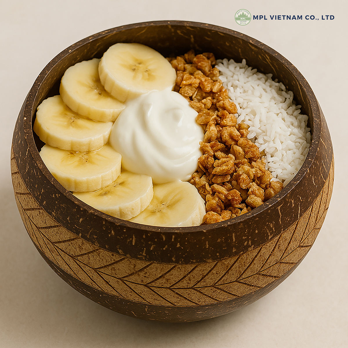 Natural coconut color