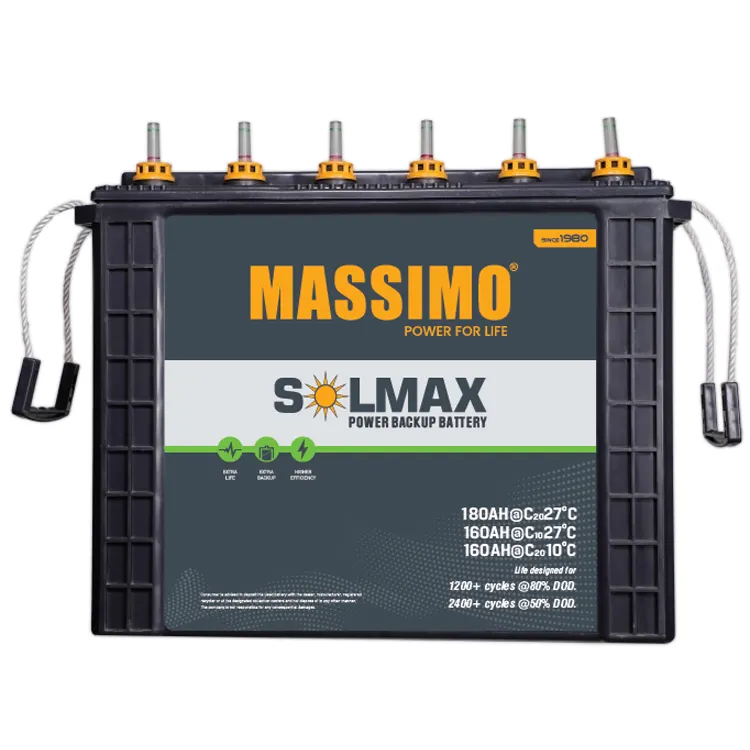 Поставщик стандартного качества MASSIMO свинцово-кислотная батарея 160AH 12 V для резервного питания по разумной цене