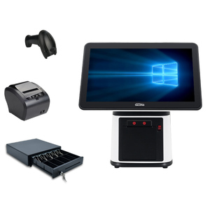 Elegante registratore di cassa Touch Screen capacitivo Windows Linux OS 10 punti bianco - Product Image 3