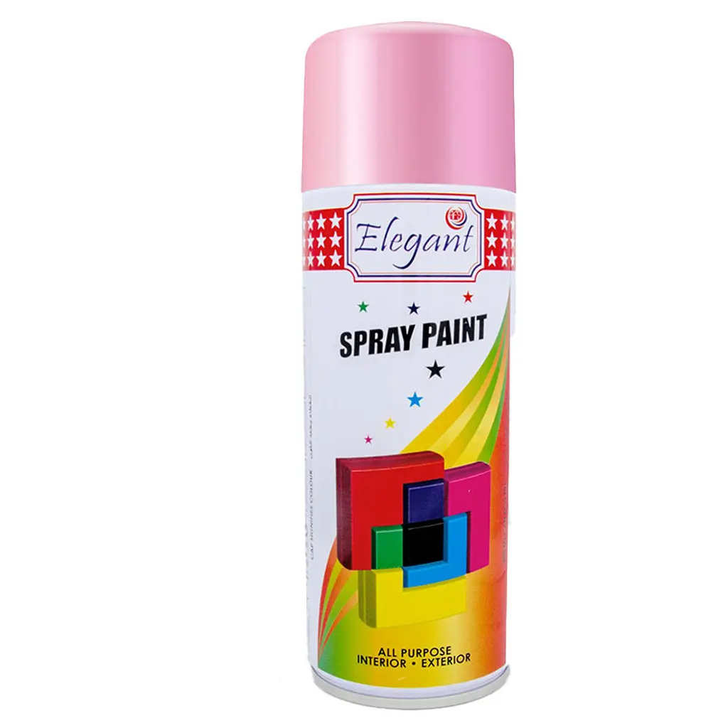 Pintura en aerosol Rosa 400ML para madera y metal Conserva las superficies de la corrosión y da un brillo y brillo maravillosos