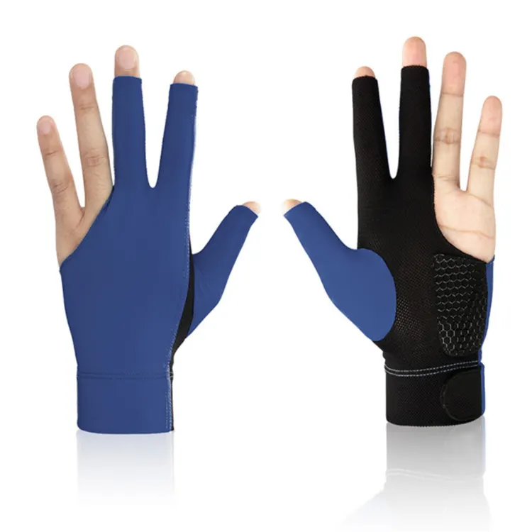 3 Open Fingers Billard Handschuh Pool Handschuhe Spandex Lycra für linke oder rechte Hand Männer Frauen