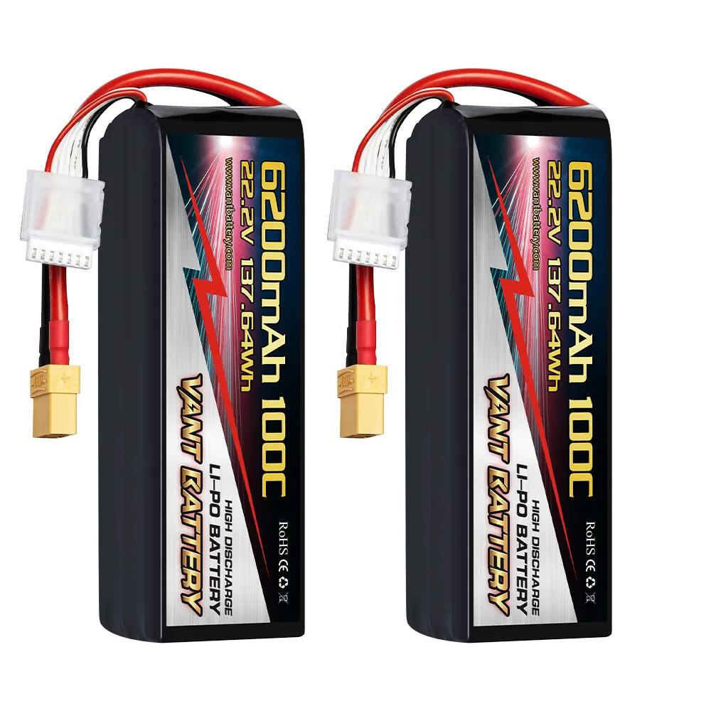 Drones RC Lipo Batterie VANT 6S 22.2V 6200mAh 100C RC Voiture Camion RC Avion Hélicoptère Bateau