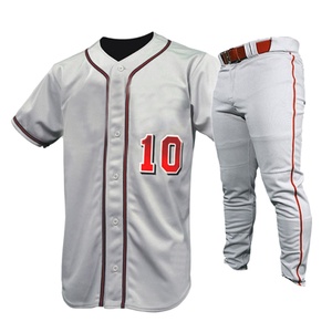 定制最新设计好材料棒球服透气面料和高品质材料面料棒球服 - Product Image 1