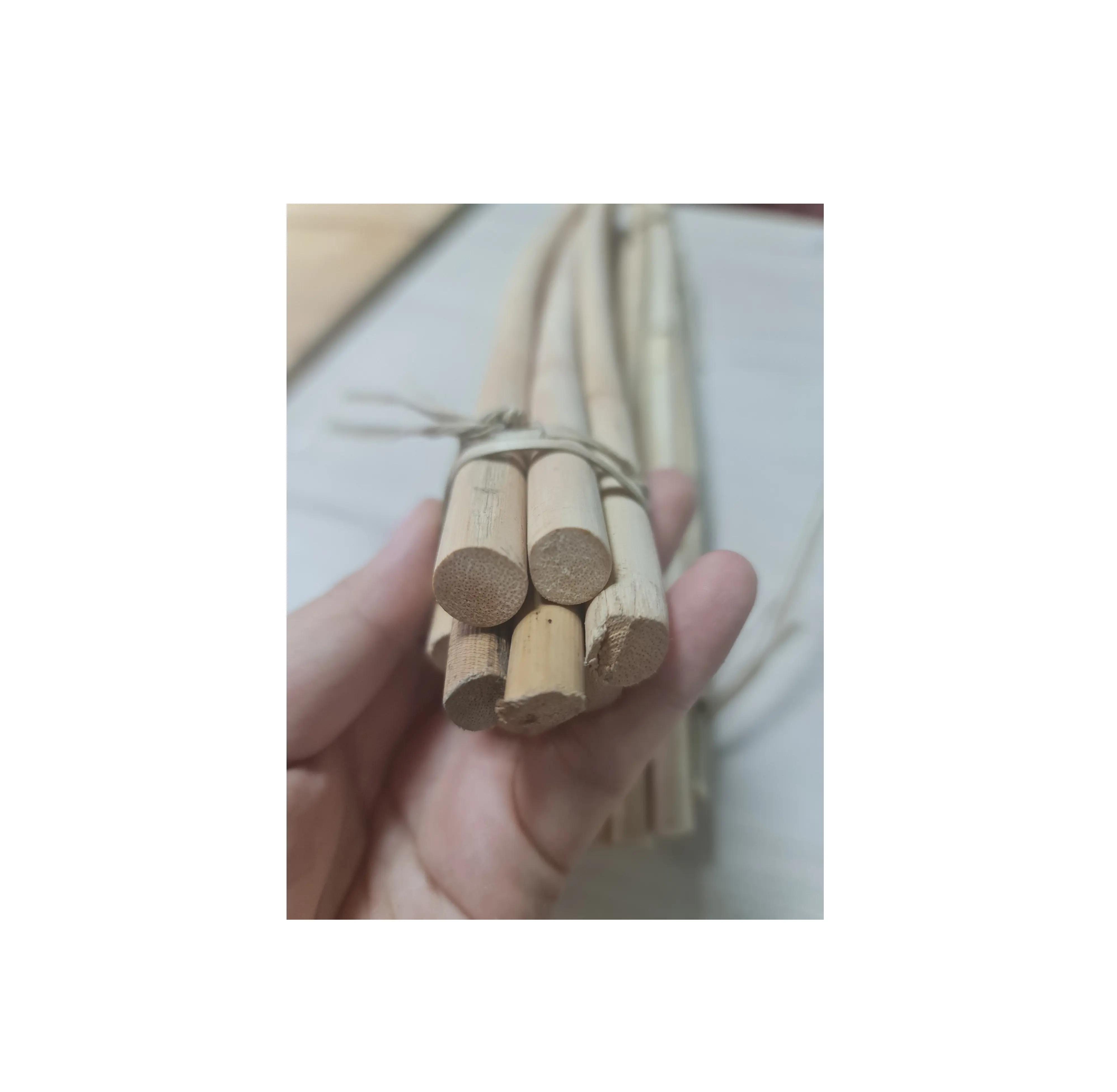 Bastón de ratán redondo de fábrica de Vietnam superior para muebles-Poste de ratán de bambú para tejer suministros para mimbre WhatsApp 0084587176063