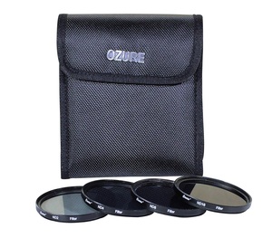 Ozure Screw-in Type Glass Camera <strong>Filters</strong> Kit Set Four (ND2 ND4 ND8 ND16) <strong>72mm</strong> Neutral Density <strong>Filters</strong> for Enhanced Photography - Product Image 1