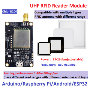 R200 masaüstü UHF RFID okuyucu çip uzun menzilli 0-8m modülü anten STM EPS32 ahududu PI SDK test etiketi frekans 860-960MHz - Product Image 2