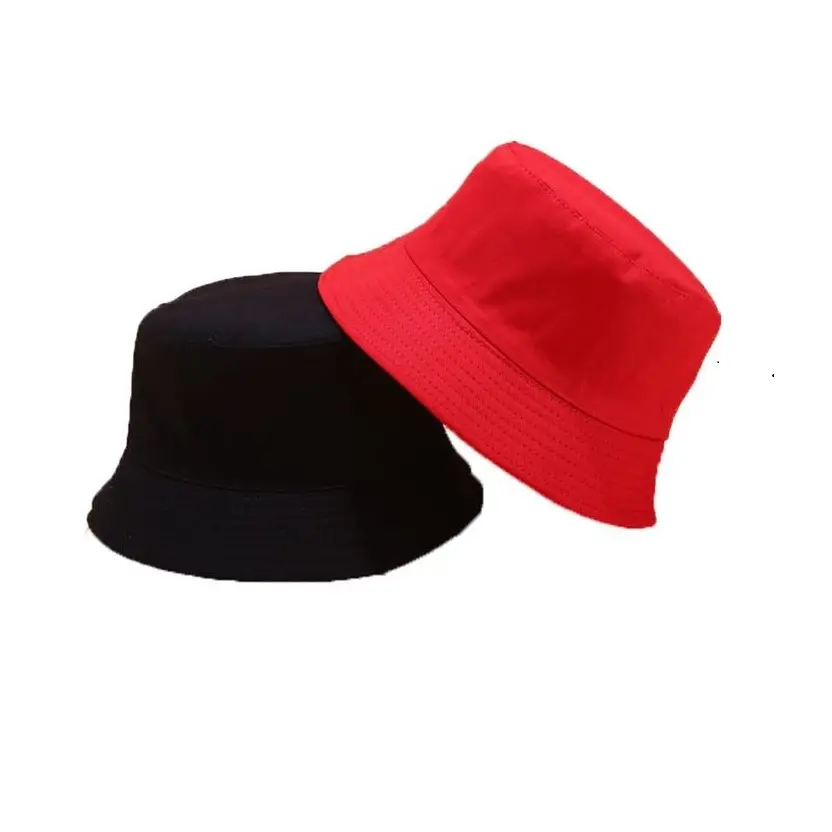 Wholesale Price Unisex sunhat Blank cotton Simple Bob Hip Hop Bucket Hat Men's Women's kids Beach Fishing Bunny Sun Cap