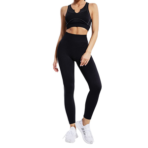 Direct Factory Sale Custom Women's <strong>Yoga</strong> Sets Best Material with Solid Pattern Directly Sourced to Meet Customer Demands - Product Image 1
