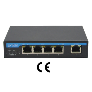 Conmutador de red PoE Gigabit CE FCC Desktop 48V 5*10/100/1000M. - Product Image 3