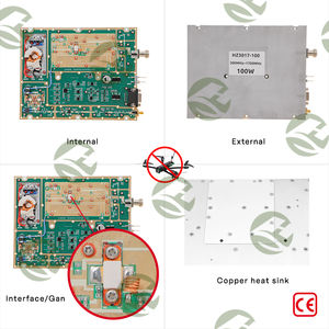 Радиочастотный глушитель Rfskypower RSF 100 Вт, 300–1700 МГц, с усилителем на основе GaN, для систем безопасности и защиты от дронов (модуль FPV) - Product Image 2