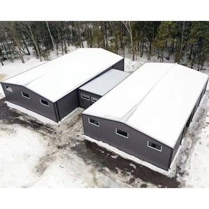 Modern endüstriyel tasarım prefabrik çerçeve çelik yapı bina fabrika depo için taşınabilir ev - Product Image 3