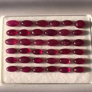 Ruby Loose Gemstone Natural Heated Ruby 3-6 <strong>MM</strong> <strong>Cabochon</strong> Cut Good Quality Excellent Luster and Nice Color Used in Jewelry Making - Product Image 4