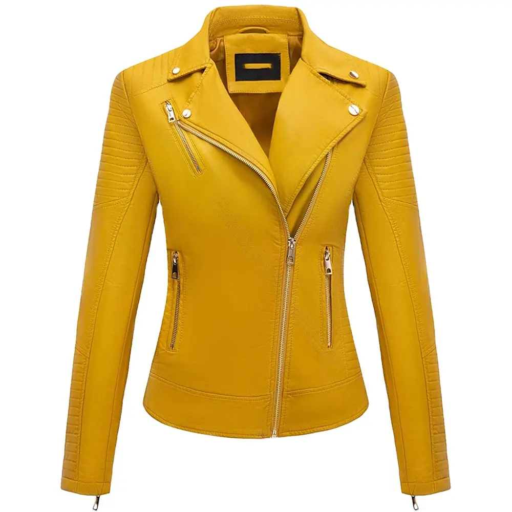 Wholesale Female Sheep Leather Coat Women Real Leather Jacket Fashion Bright Color Pure Genuine Women Leather Jackets