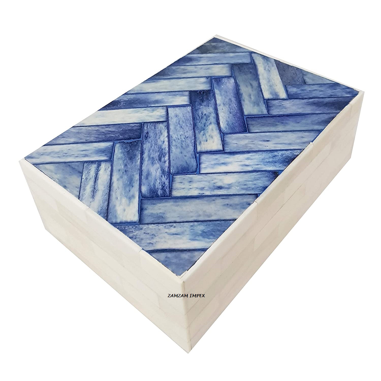 BLUE AND WHITE