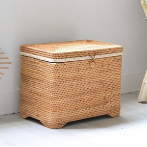 Wholesale Big Rattan <strong>Trunk</strong> and Chest Box <strong>Cheap</strong> Price Customizable Sizes Strong Wicker Storage <strong>Trunks</strong> - Product Image 3