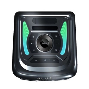 Altavoz de karaoke de fiesta estilo Mecha Bluetooth inalámbrico portátil con iluminación ambiental Led, graves fuertes, entrada de tarjeta/Usb, Radio Fm - Product Image 3